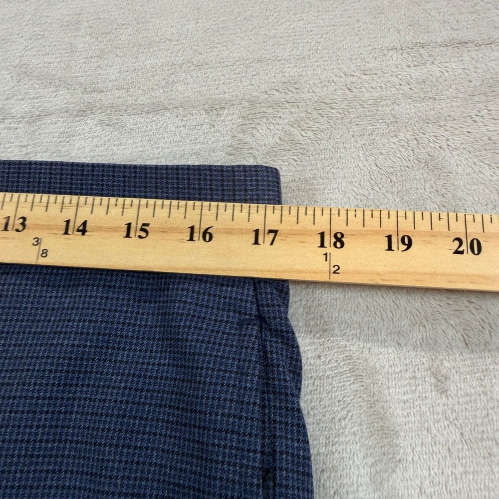 Lauren Ralph Lauren Mens 34x32 Blue Check Dress Pants Stretch Trousers Casual - Picture 8 of 13